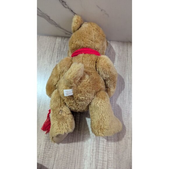 Vintage 1983 Ted Menten Hug Bear By North American Bear Co. 17" red scarf - Picture 4 of 11